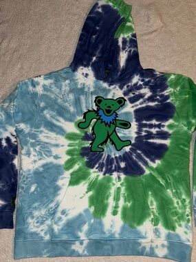 Section 119 Grateful Dead Tie Dye Heavyweight Cotton Hoodie - Size XL